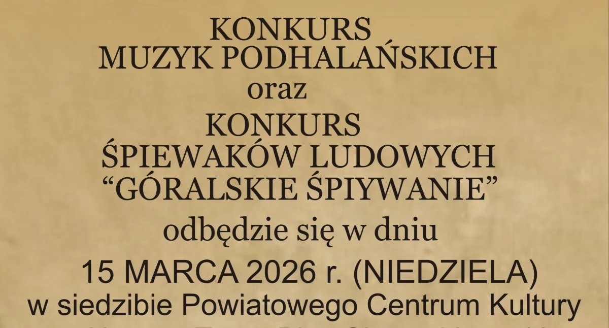 Konkursy, Konkurs Muzyk Podhalańskich Góralskie Śpiewanie niedzielę Nowym Targu - zdjęcie, fotografia