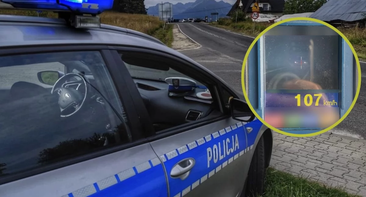 Zatrzymania, Ponad obszarze zabudowanym latek mandatem utratą prawa jazdy - zdjęcie, fotografia