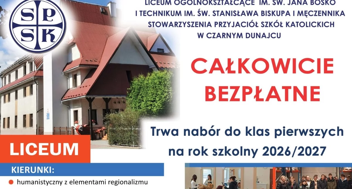Edukacja, rekrutacja liceum technikum Czarnym Dunajcu - zdjęcie, fotografia