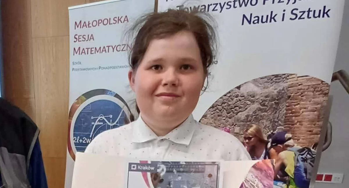 Edukacja, Uczeń Czerwiennego Bartłomiej Staszel wśród najlepszych matematyków Małopolsce - zdjęcie, fotografia