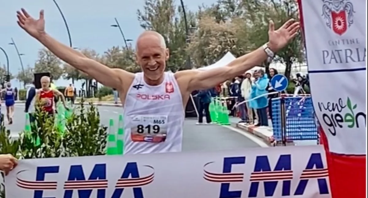 Biegi, złote medale Małgorzaty Leszka Behounków Mistrzostwach Europy Stadia Masters Lekkiej Atletyce Catania - zdjęcie, fotografia