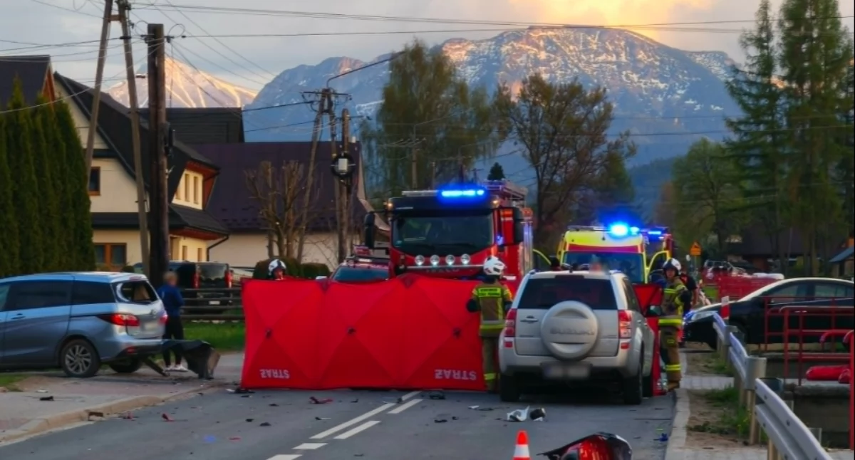 Wypadki, Tragiczny wypadek Witowie żyje młody motocyklista - zdjęcie, fotografia