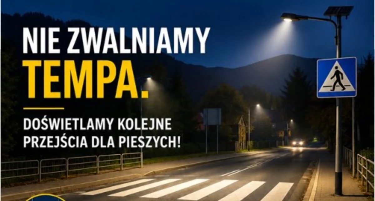 Drogi, Będzie jaśniej bezpieczniej Powiat doświetli przejścia pieszych - zdjęcie, fotografia