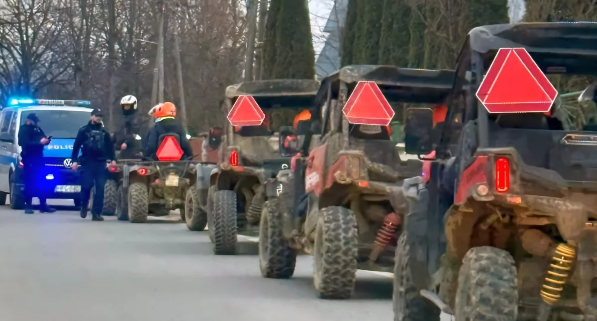 Zatrzymania, Poszukiwany latek zatrzymany podczas kontroli quadów Kościelisku - zdjęcie, fotografia