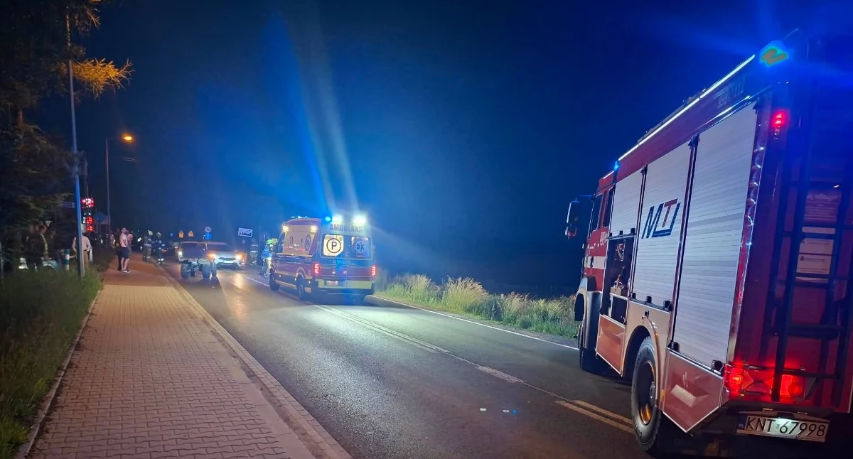 Pożary, Zderzenie samochodu quadem Jabłonce jedna osoba trafiła szpitala - zdjęcie, fotografia