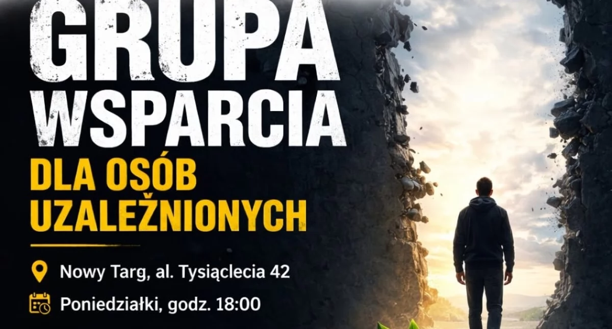 Zdrowie, Nowym Targu powstaje grupa wsparcia osób uzależnionych spotkania ruszają poniedziałki - zdjęcie, fotografia