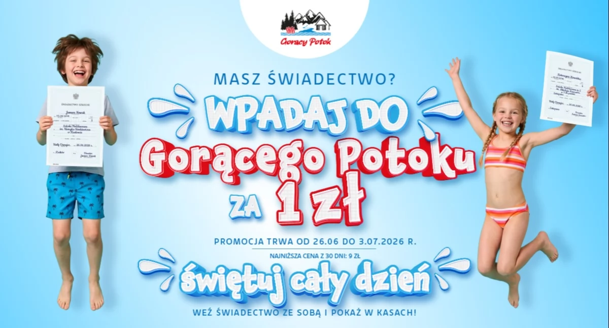 Polecamy, świadectwo Dziecko wejdzie Gorący Potok symboliczną złotówkę - zdjęcie, fotografia