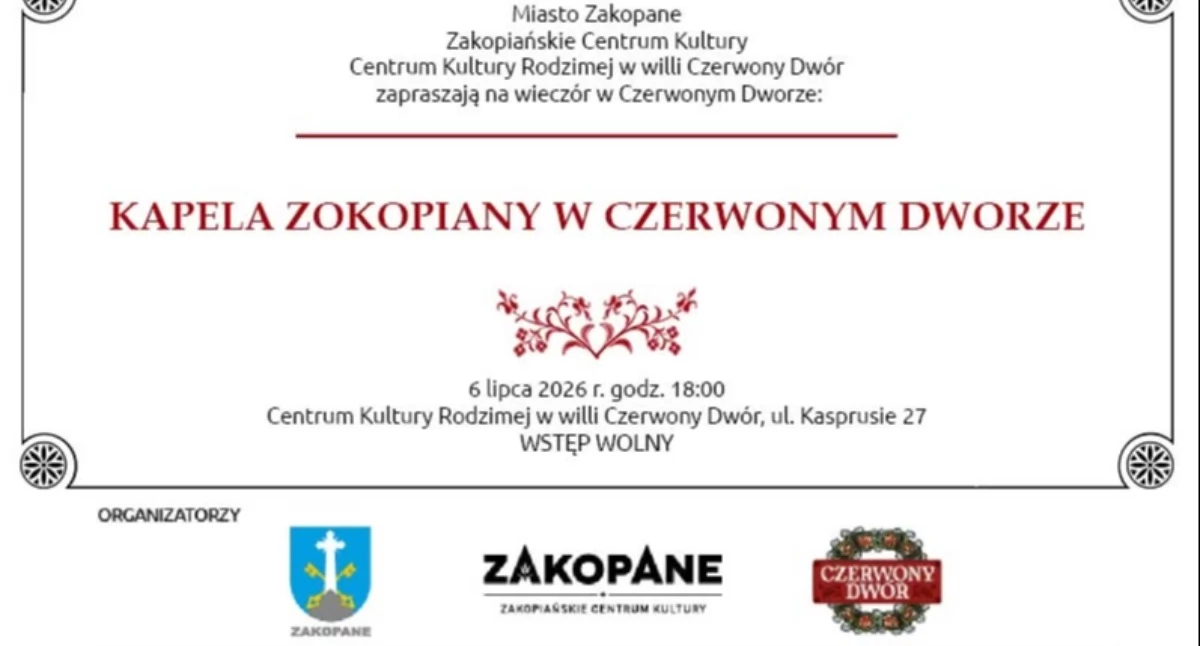 Koncerty, Kapela Zokopiany Czerwonym Dworze - zdjęcie, fotografia