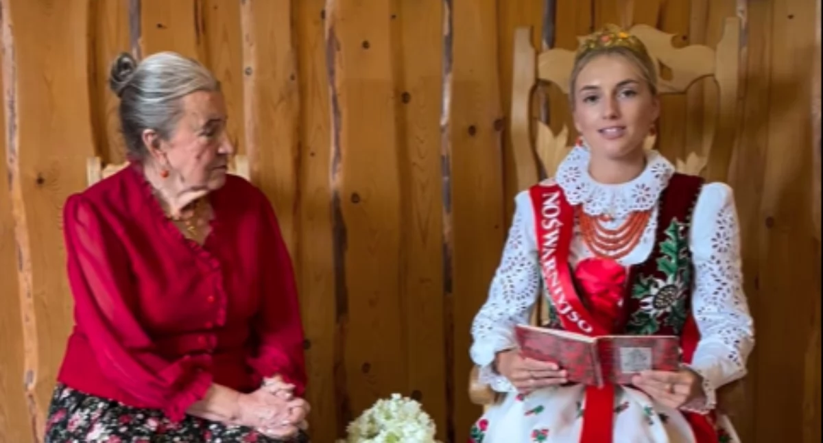 Folklor, Nośwarniyjso Górolecka Sylwia Piszczór wzięła udział „Góralskim Cytaniu Ekranie” - zdjęcie, fotografia