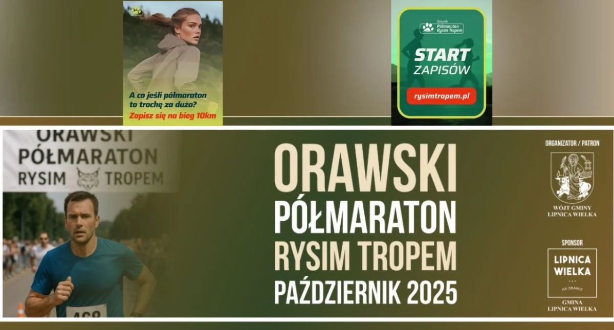 Biegi, Półmaraton Rysim Tropem poprowadzi przez malowniczą Orawę - zdjęcie, fotografia
