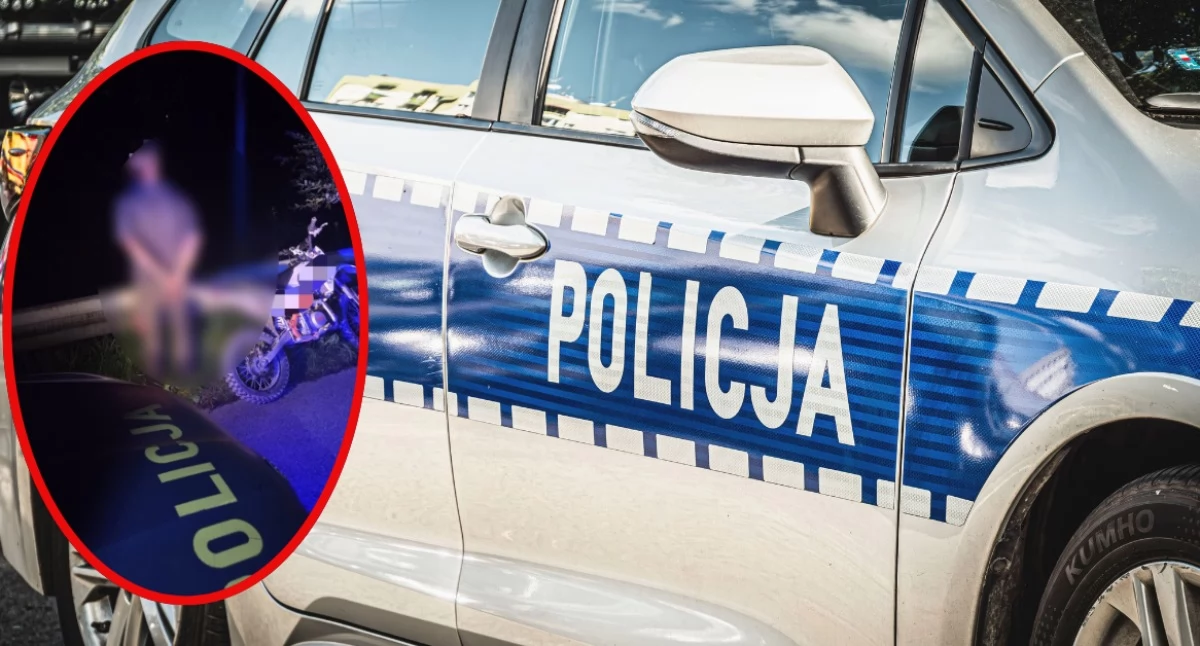 Zatrzymania, Uciekał motocyklem pieszo Pijany latek zatrzymany pościgu Chabówce - zdjęcie, fotografia