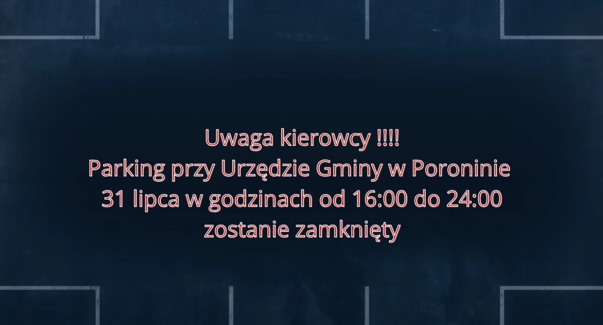 Sprawy lokalne, Uwaga kierowcy Parking Urzędzie Gminy Poroninie zostanie zamknięty będą odholowywane - zdjęcie, fotografia