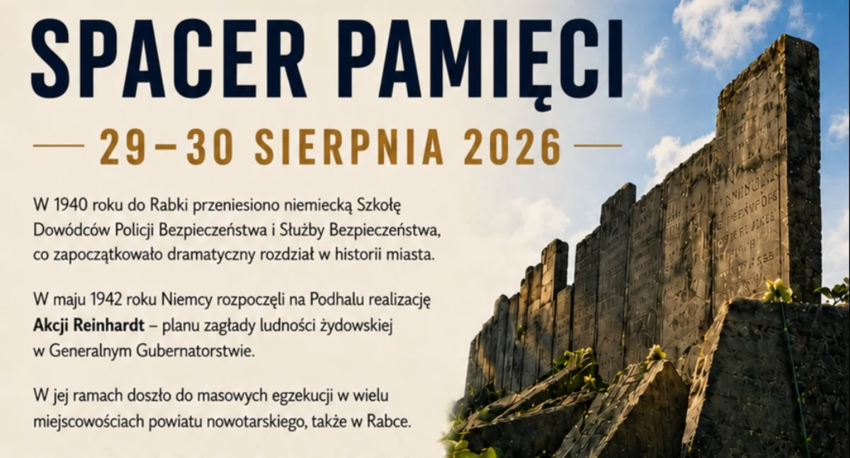 Historia i pamięć, Rabka Zdrój zaprasza Spacer Pamięci poświęcone historii pamięci ofiar - zdjęcie, fotografia