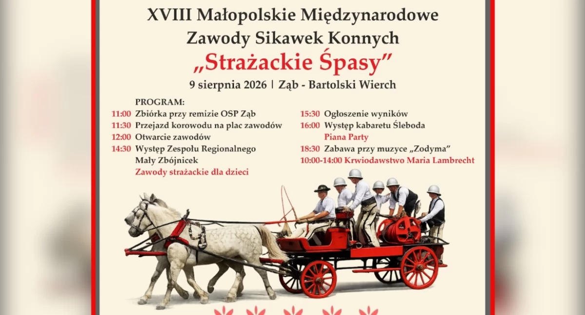 Festyny i pikniki, Strażackie Śpasy wracają Zębu Przed dzień pełen tradycji rywalizacji dobrej zabawy - zdjęcie, fotografia