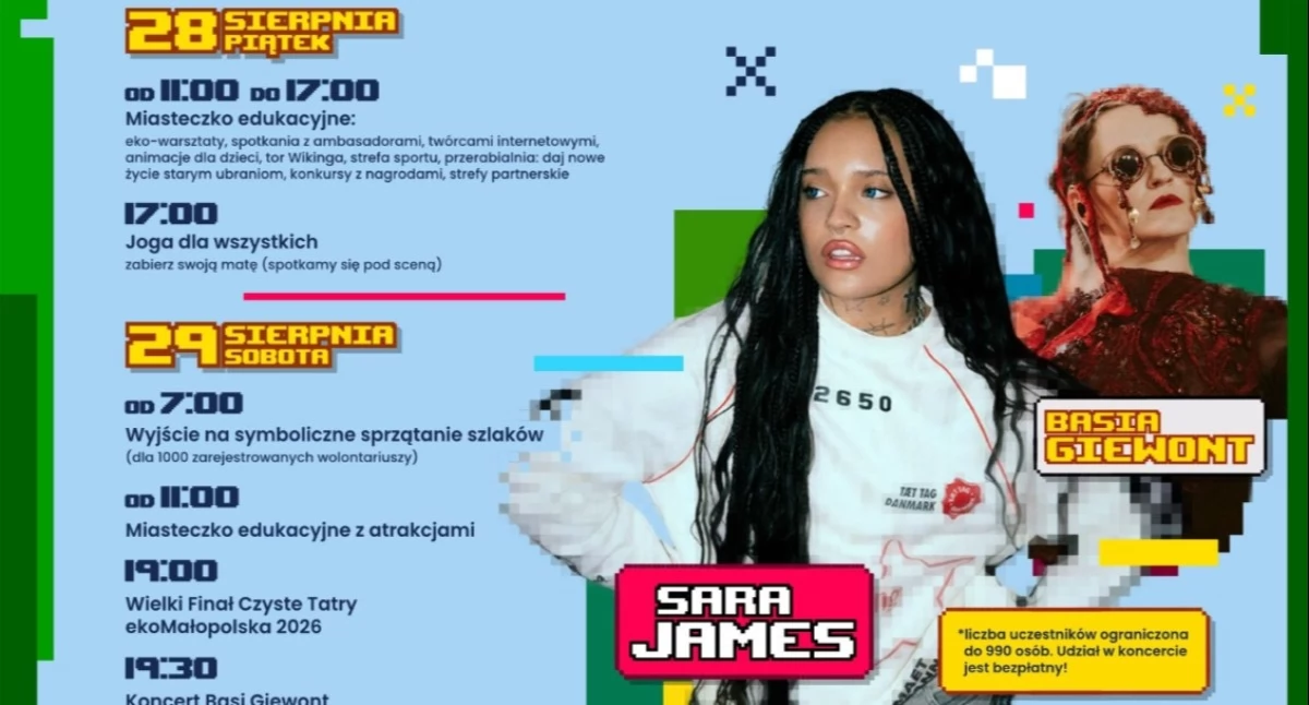 Koncerty, Muzyczny finał Czystych James Basia Giewont zagrają Zakopanem - zdjęcie, fotografia