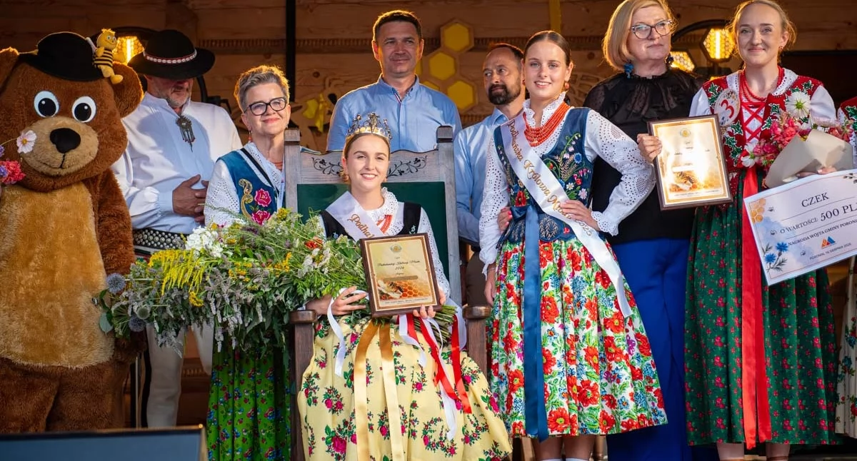 Różne, Oliwia Barnaś Podhalańską Królową Miodu Dzień Misia Miodu Bartników - zdjęcie, fotografia