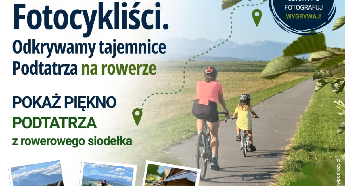 Konkursy, Rowerem przez Podhale Orawę Spisz zrób zdjęcie udział konkursie Fotocykliści odkrywamy tajemnice Podtatrza rowerze - zdjęcie, fotografia