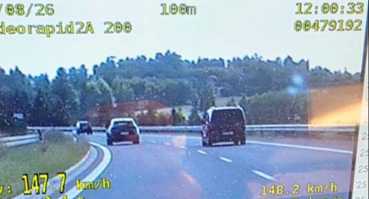 Zatrzymania, wykroczeń jeden dzień Policjanci sprawdzali prędkość kierowców - zdjęcie, fotografia
