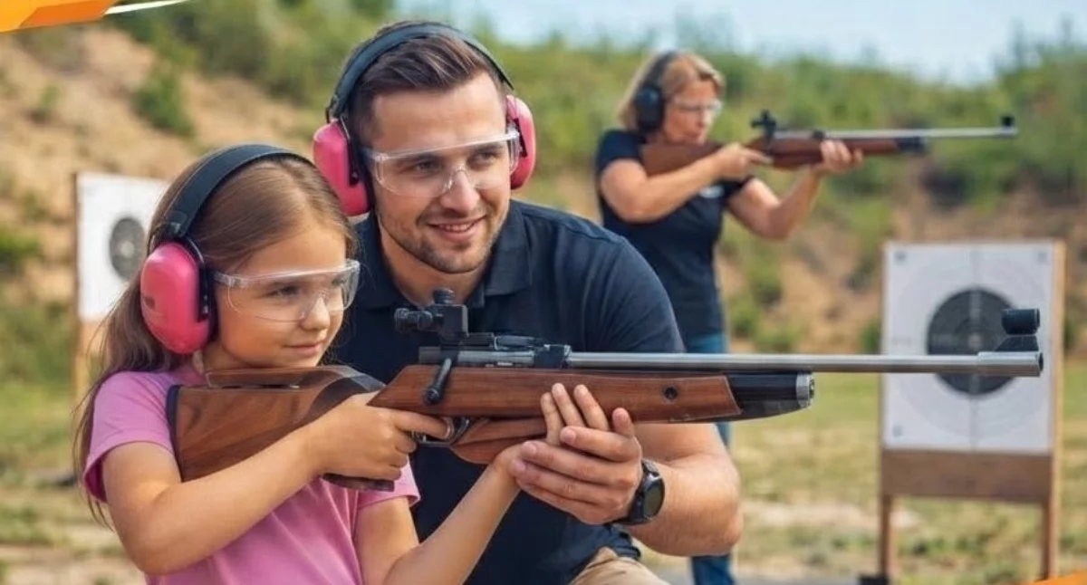 Inne sporty, Rodzinne zawody strzeleckie Skawie okazji lecia Koła Łowieckiego Knieja - zdjęcie, fotografia