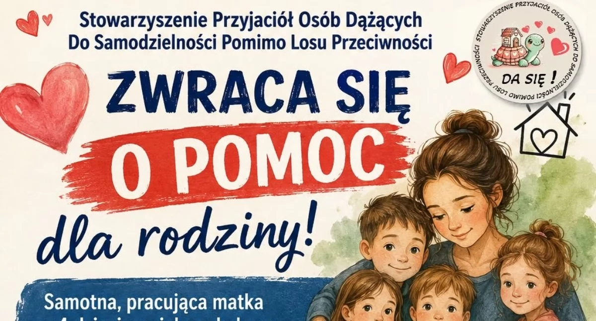 Pomoc charytatywna, zbiórka potrzebującej rodziny - zdjęcie, fotografia