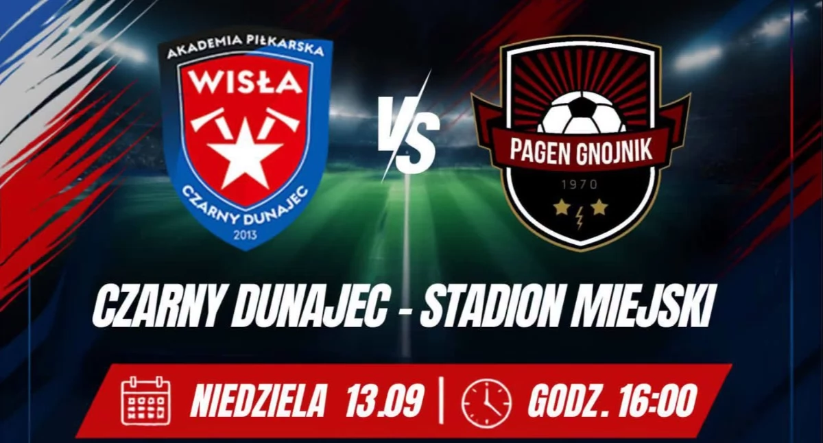 Różne, Wisła Czarny Dunajec będzie gościć Pagen Gnojnik w niedzielę kolejne ligowe emocje stadionie Czarnym Dunajcu - zdjęcie, fotografia