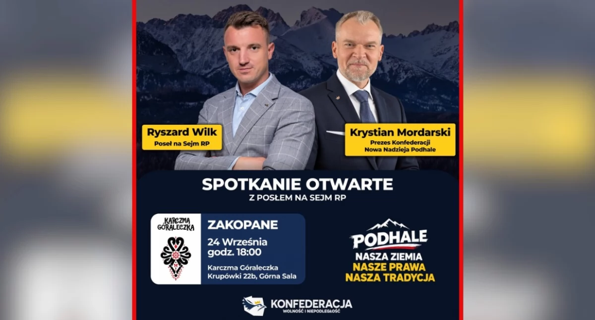Spotkania, „Prawo śniegu” konie Morskiego przyszłość Podhala Zakopanem odbędzie spotkanie mieszkańcami - zdjęcie, fotografia
