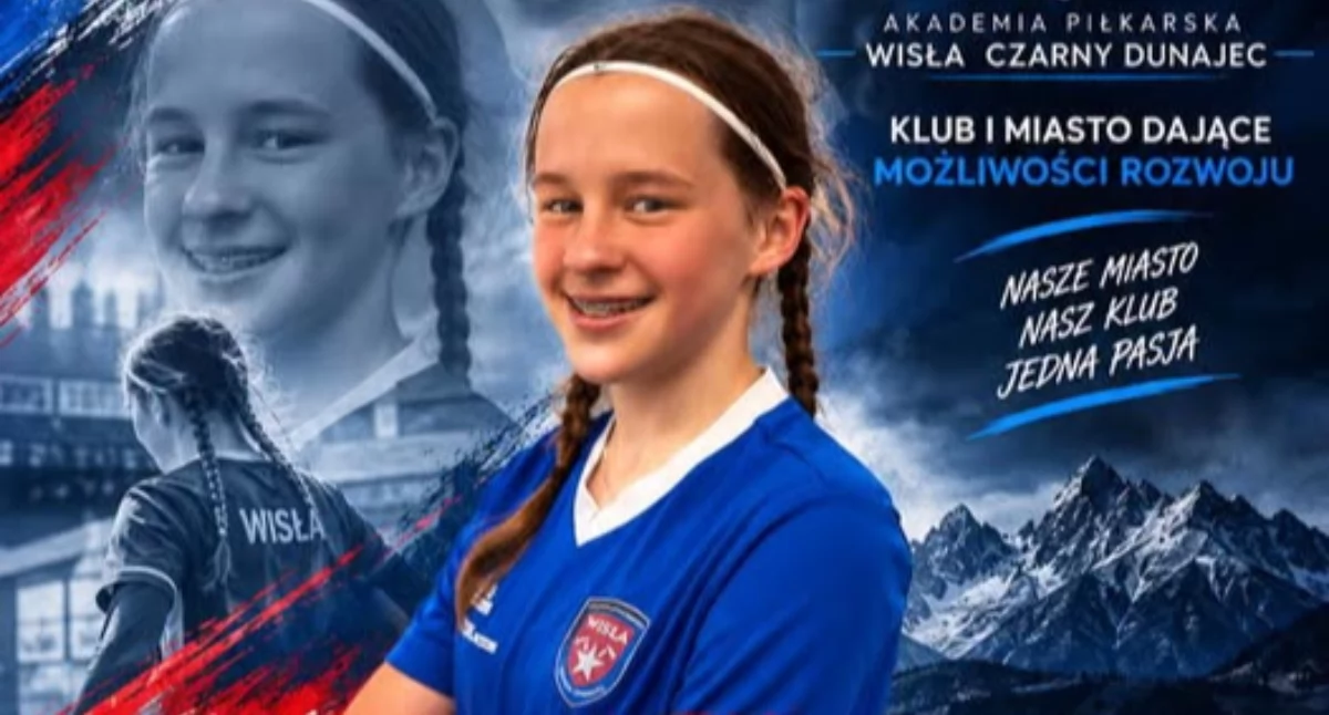 Piłka nożna, Michalina Haberny Akademii Piłkarskiej Wisła Czarny Dunajec powołaniem reprezentacji Polish Soccer Skills - zdjęcie, fotografia