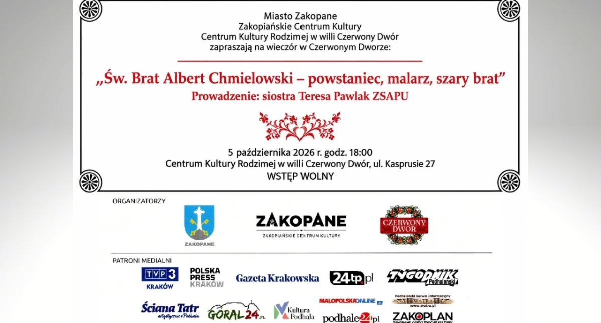 Spotkania, Albert Czerwonym Dworze Opowieść artyście który wybrał służbę ubogim - zdjęcie, fotografia