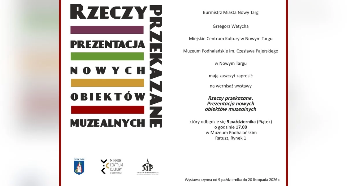 Wystawy, wystawa nowotarskim muzeum Pokażą obiekty które trafiły zbiorów - zdjęcie, fotografia