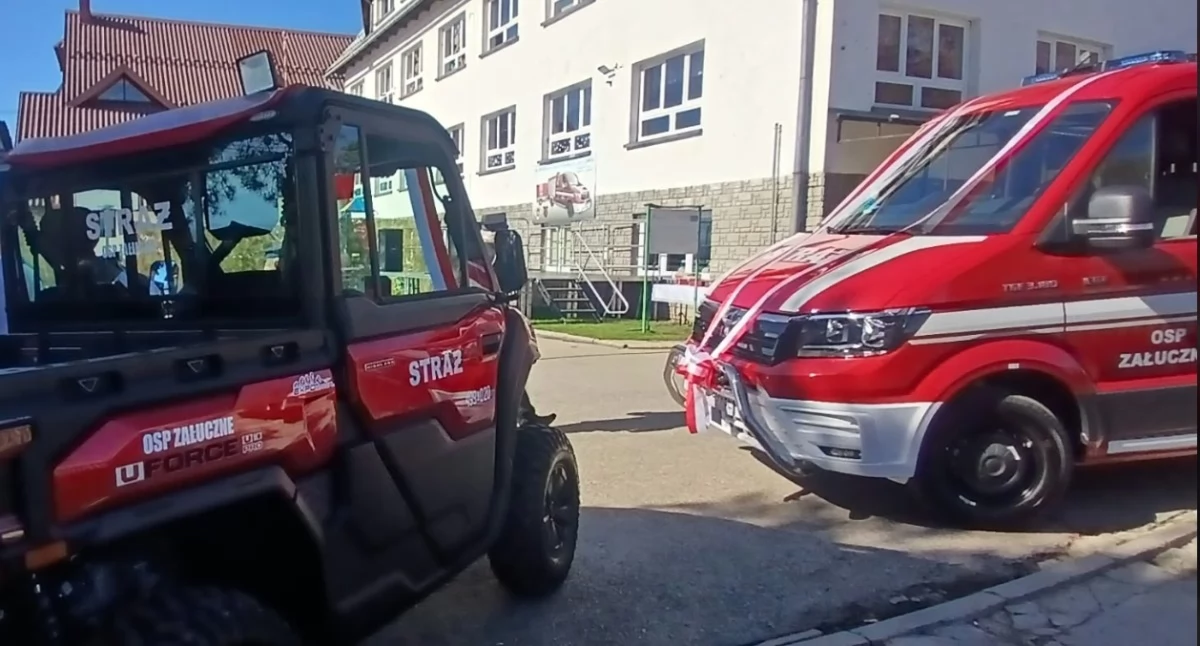 Straż Pożarna, Wielkie święto Załuczne jednostka otrzymała samochód quada - zdjęcie, fotografia