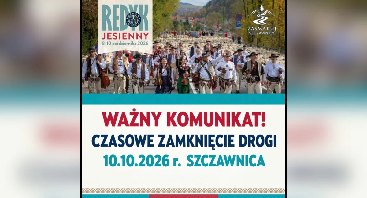 Drogi, Droga Szczawnicy zostanie zamknięta Utrudnienia sobotę - zdjęcie, fotografia