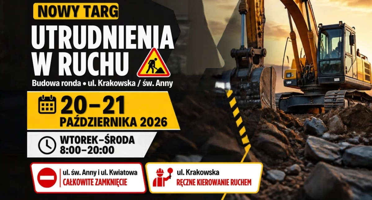 Drogi, Utrudnienia Nowym Targu ulice zostaną zamknięte drogowych - zdjęcie, fotografia