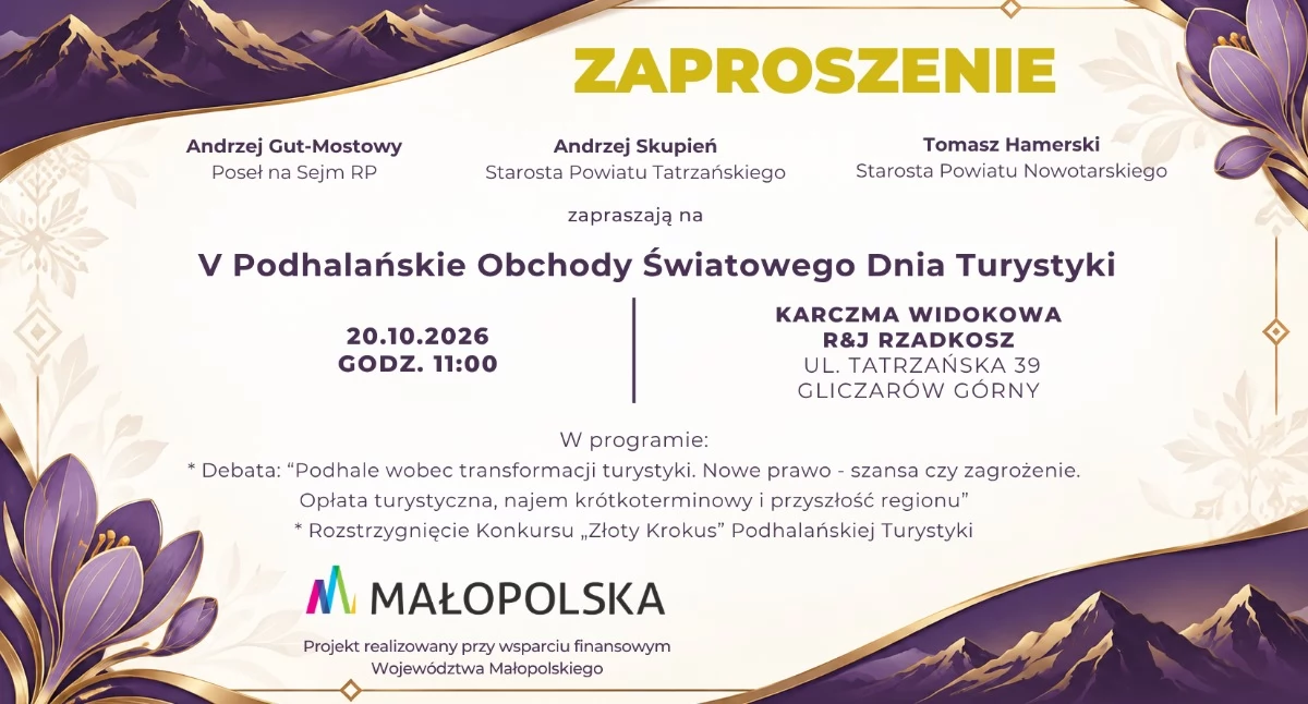 Spotkania, prawo wyzwania turystyki Podhale zaprasza debaty przyszłości regionu - zdjęcie, fotografia