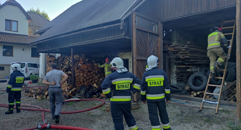 Pożar w Czarnym Dunajcu / fot. Piotr Duraj