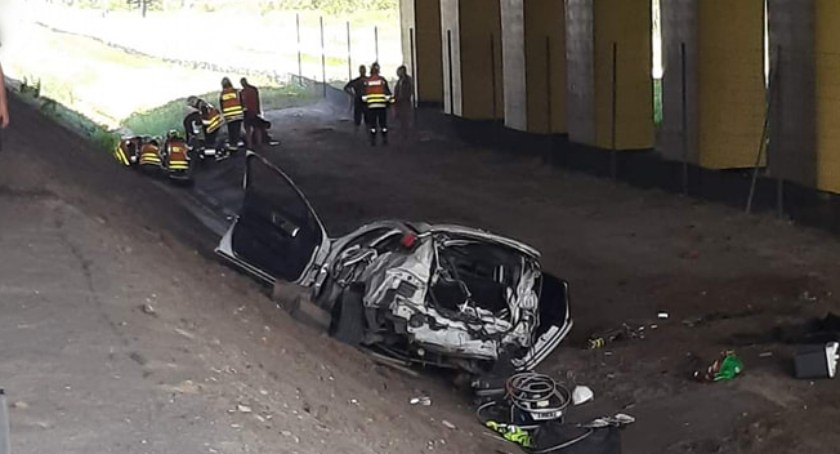 Zdjęcie wypadku na autostradzie A4 / fot. 112 Małopolska