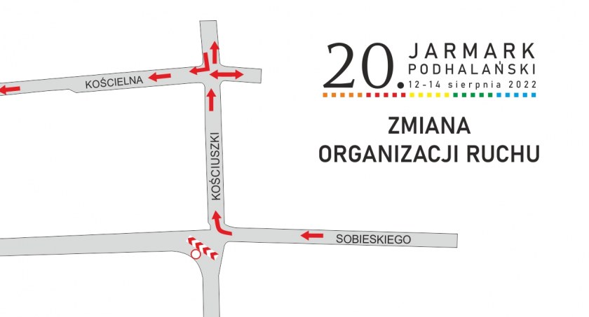 Zmiana w organizacji ruchu podczas Jarmarku Podhalańskiego / Fot. MCK Nowy Targ 