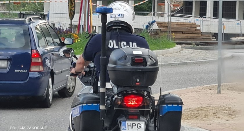  Szczegóły potracenia rowerzysty / Fot. KPP Zakopane