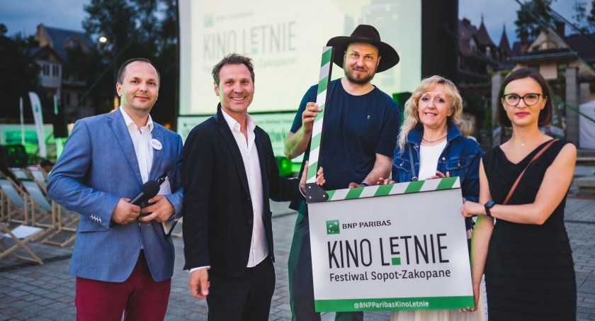 Zdjęcie z zakończenia festiwalu  BNP Paribas Kino Letnie Sopot-Zakopane 