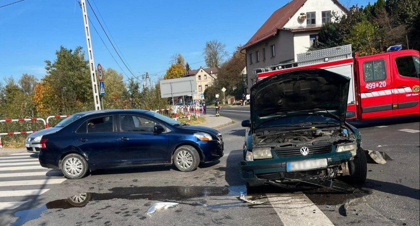 Zderzenie w Rabie Wyżnej / Fot Zięba-Trans Pomoc Drogowa i czytelnik