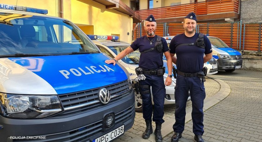 Uratowali mężczyznę, który stracił przytomność / Fot. KPP Zakopane