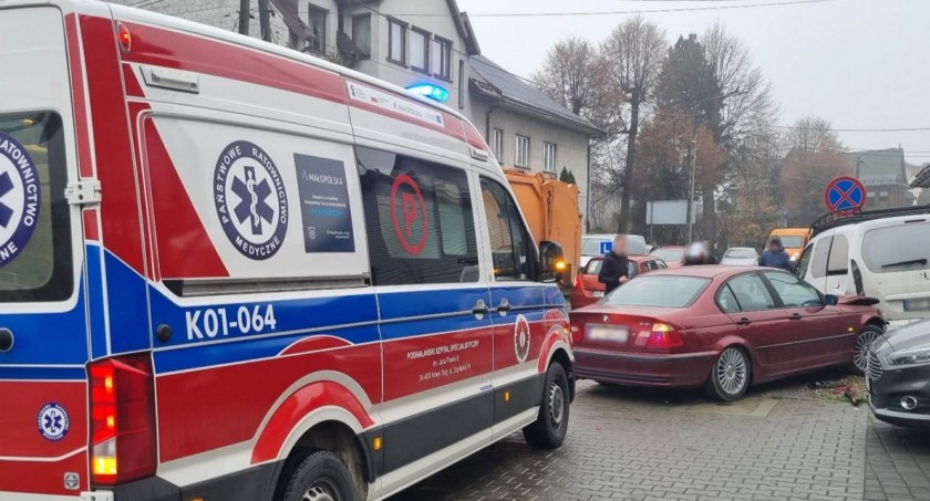 Zderzenie na  ul. Szaflarskiej / Fot. czytelnik