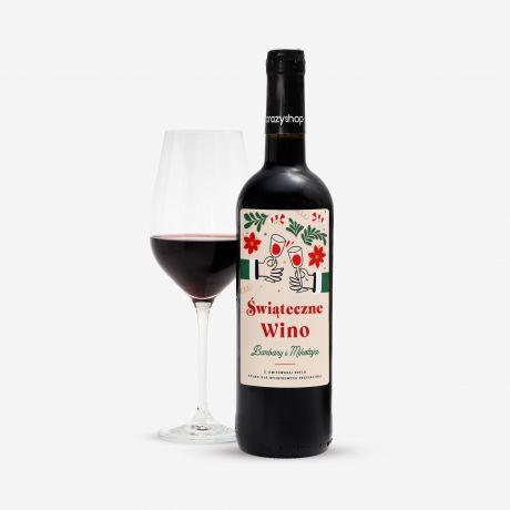 Personalizowane wino na święta PREZENT DLA PARY