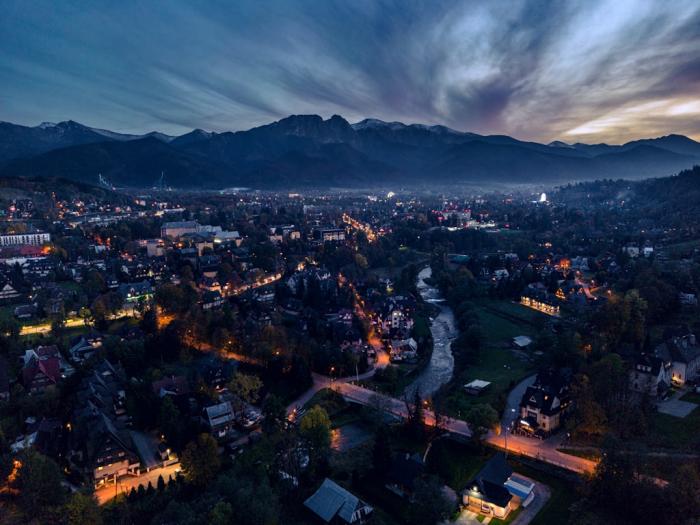 zakopane nocą