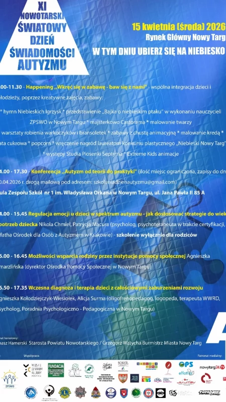 XI obchody Światowego Dnia Świadomości Autyzmu w Nowym Targu