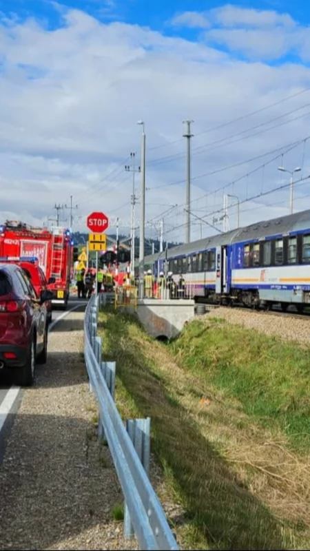 Tragiczny finał potrącenia przez pociąg w Rabie Wyżnej - nie żyje 66-letni rowerzysta