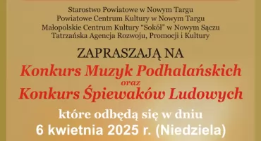 Konkurs Muzyk Podhalańskich i Śpiewaków Ludowych już w niedzielę - góralska tradycja w najlepszym wydaniu