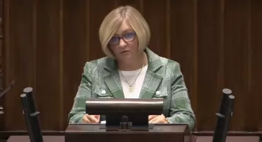 Poseł Barbara Bartuś wspomina w Sejmie śp. Michała Borzęckiego
