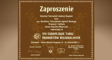 XVI Europejskie Targi Produktów Regionalnych w Zakopanem już od 8 sierpnia