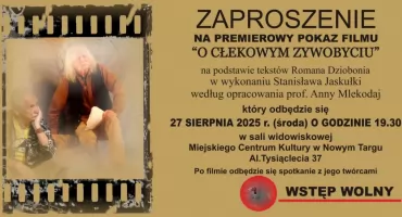 Premiera filmu „O cłekowym zywobyciu” w Nowym Targu