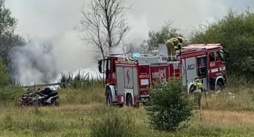 Zadymienie na torfowiskach w Jabłonce